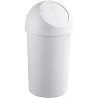 HELIT Push-Abfallbehälter 25 Liter Kunststoff, lichtgrau