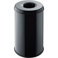 HELIT Sicherheits-Abfallbehälter 30 Liter, schwarz
