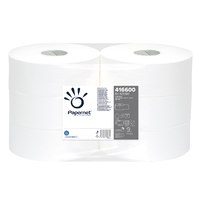 Toilettenpapier Standard Maxi Jumbo, 1-lagig, natur, 6 Rollen