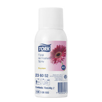 TORK Lufterfrischer Spray mit Blütenduft, 12 x 75 ml