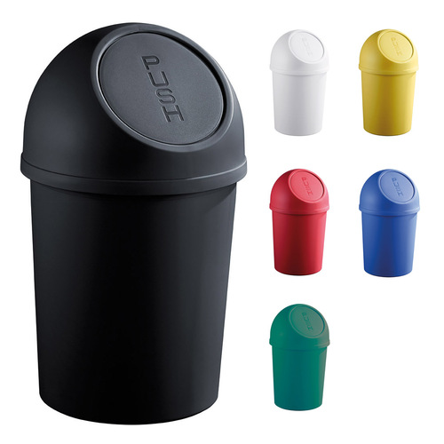 HELIT Push-Abfallbehälter 13 Liter, verschiedene Farben