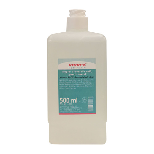 ompro® Cremeseife weiß, geruchsneutral, 12 x 500 ml