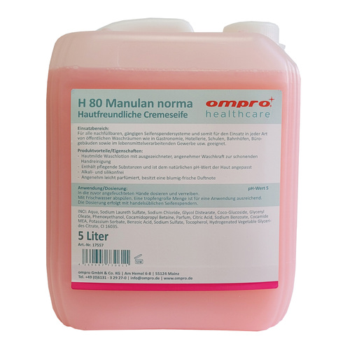 ompro® H 80 Manulan norma Classic, 5 Liter [17557] - ompro GmbH & Co. KG -  Reinigungsmittel und Hygienebedarf für Profis