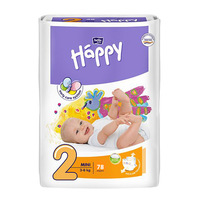 Bella Baby Happy Windeln Mini 3-6 kg Größe 2, 78 Stück