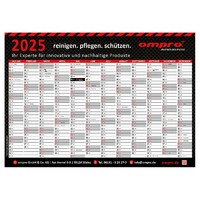 ompro® Jahreskalender / Tischkalender 2025 DIN A4