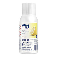 TORK Lufterfrischer Spray mit Zitrusduft, 12 x 75 ml