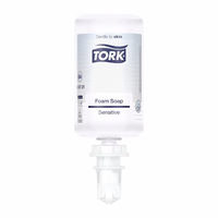 TORK Schaumseife sensitive, transparent, 6 x 1 Liter Flakons