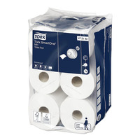 TORK SmartOne® Mini Toilettenpapier 2-lagig weiß 620 Bl., 12 Ro.