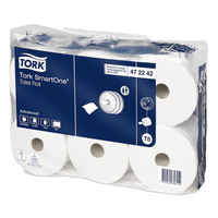TORK SmartOne® Toilettenpapierrolle 2-lagig weiß 207 m, 6 Rollen